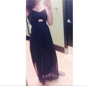 Black maxi dress